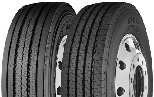 STEER/ALL-POSITION TIRES XZE 2 REGIONAL & LINE HAUL APPLICATIONS Exceptional, regional, all-position radial with extra-wide, extra-deep tread designed to help deliver our best wear in high scrub