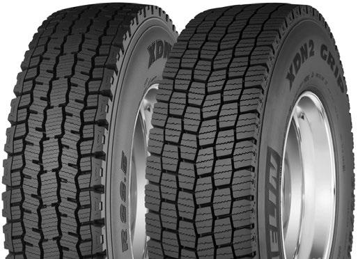 DRIVE TIRES XDN 2 / XDN 2 GRIP LINE HAUL & REGIONAL APPLICATIONS All weather premium drive tire optimized for exceptional traction and mileage Matrix Siping technology helps provide exceptional