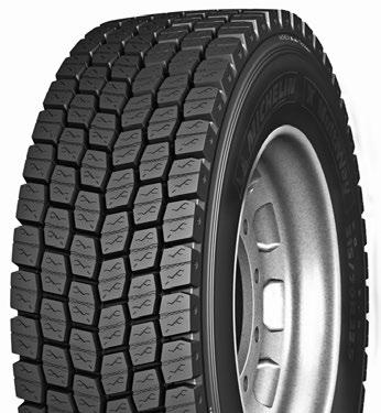 casing temperatures Outstanding traction and even wear are conveyed by the inter-locking action of full depth Matrix siping Long tread life and stability are enabled by a wide, optimized footprint,
