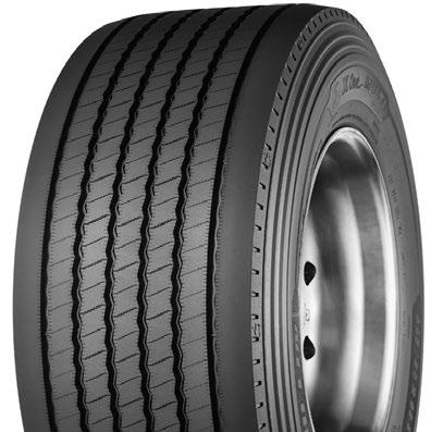 efficiency (2) comes from use of Advanced Technology Compounds to deliver low rolling resistance Casing life is extended using Michelin s rectangular bead bundle for reduced casing heat, and full