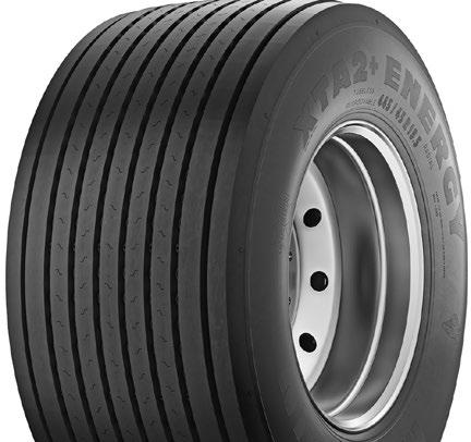 TRAILER TIRES XTA 2 ENERGY LINE HAUL APPLICATIONS Fuel-efficient (1), small diameter trailer tire that helps deliver long, even tread wear in high cube highway service Advanced Technology compounds