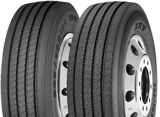 RV TIRES XRV All-position radial designed specifically for exceptional performance on recreational vehicles and motorhomes COACH APPLICATIONS 1 2-305/70R22.