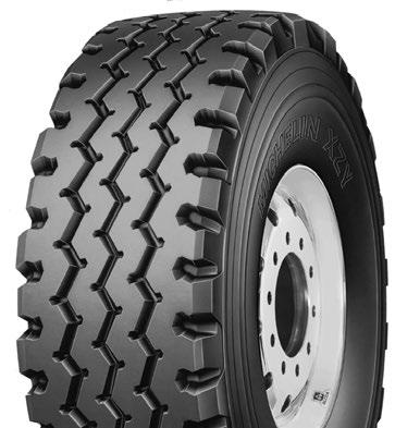 SPECIALITY TIRES XZA 4 REGIONAL APPLICATIONS High capacity tube type all-position tire designed for heavy axle applications such as mobile cranes Five deep circumferential grooves for excellent water