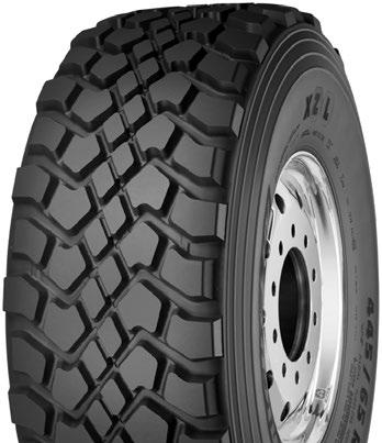SPECIALITY TIRES XML ON/OFF ROAD APPLICATIONS All-terrain, all-position radial optimized for soft- soil/ mud mobility All-terrain non-directional computer enhanced tread design delivers exceptional