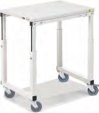 Trolleys for additional workspace Storage trolley is an easy solution for mobile storage, the storage trolley has an adjustable middle shelf, and