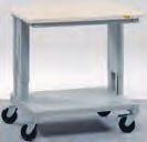 This trolley can be equipped with shelves, tops and other accessories to fit any application, such as transportation