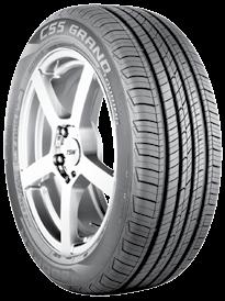 CS5 Grand TouringTM PASSENGER All-Season Material # Sdwl. Tire Size & Service Description Approved Rim s PSI. CS5 GRAND TOURING BLACK SIDEWALL T-speed rated 90000020006 BLK 185/60R15 84T (5.5) 5.0-6.