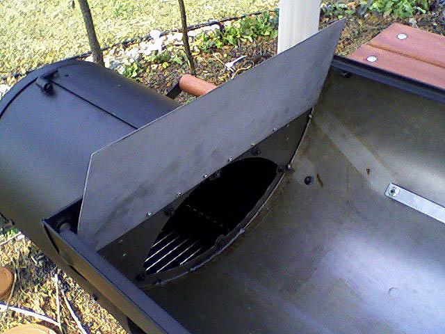 The upper edge of the baffle should fit flat across the end of the chamber, just above the SFB s uppermost mounting nut.