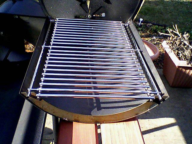 The grate is very heavy and should hold up for many smokes. I did this mod to my other Char-Griller at least a year ago and it is still going strong.