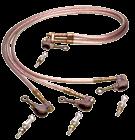 Three-Phase Grounding Elbow Sets for Switches & Transformers Each of these sets consists of: o A three-way terminal block assembly o Three 6 lengths of 1/0 copper ground cable with yellow jacket o A