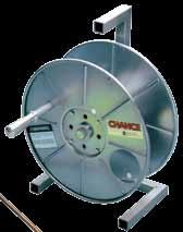 C4176086 Description Portable Cable Reel Storage Reel for Grounding Cable Cable Size #2 1/0 2/0 4/0 Reel Capacity 225 ft. 185 ft. 145 ft. 100 ft. Weight 18 lb./8 kg.
