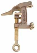 C-Type Grounding Clamps T6000465 Bronze body, Tapped for 5 8-11 UNC threaded ferrule or T6000466,