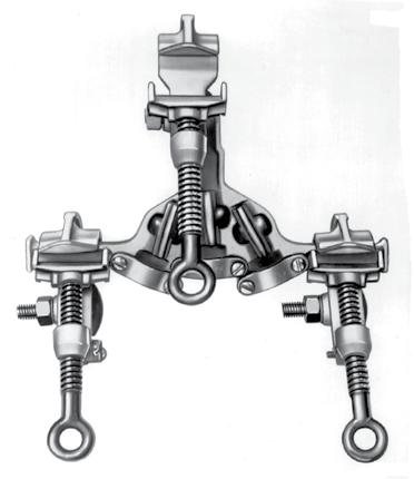 Typical fourth ground clamp (not included in 3-Cluster Set, must be ordered as separate item) These drawings illustrate how Cluster Sets are to be connected, with grounding cable and a fourth clamp
