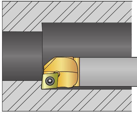 Solution Tool! The NO! Vibration Re-Tunable Bars SCL R Solution Tool! Integral Carbide Bar Style L - Negative 5 End & Side Cutting Edge Angle for 15 positive 80 diamond C inserts 8 x ia.