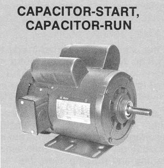 Capacitor Start-Capacitor Run Both starting and running characteristics are optimized. High starting torque Low starting current Highest cost For hard starting loads like compressors and pumps.