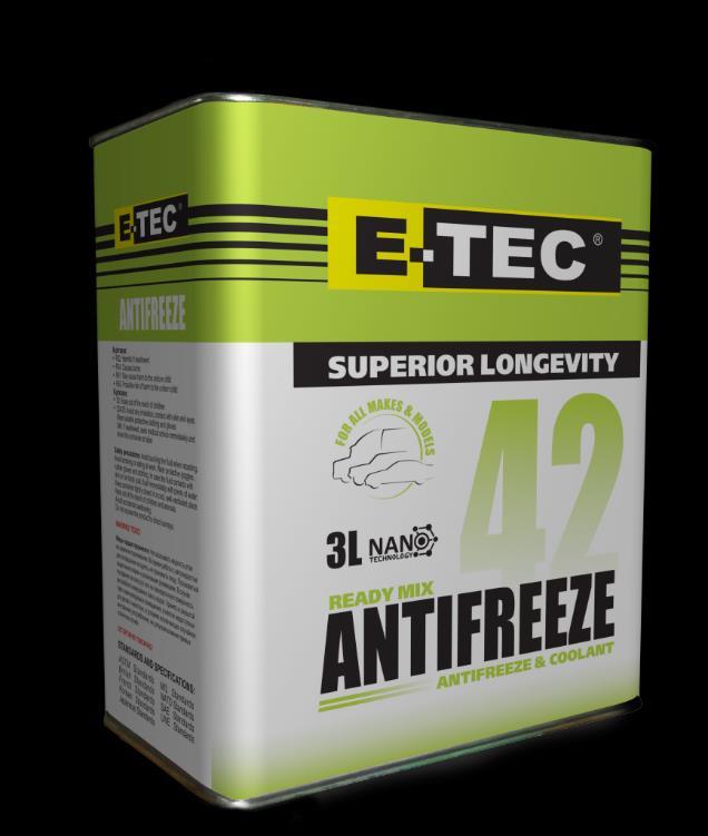 Antifreeze - 42 produced on the basis of top-grade mono ethylene glycol, specifically treated water