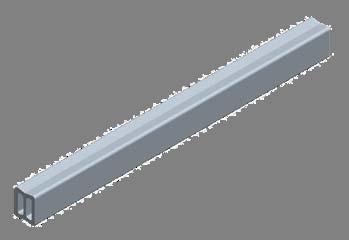 Symmetrical profile rails made of: aluminum HDPE The HDPE profile rail is especially suited for guiding