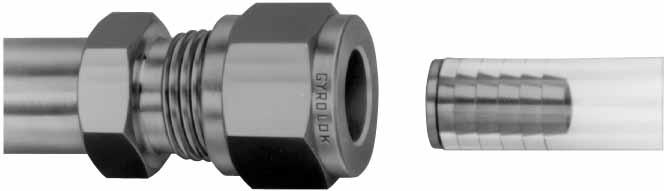 ube Inserts yrolok ube ittings OK YROOK tube fittings may be used with various types of plastic tube material without any special preparation.