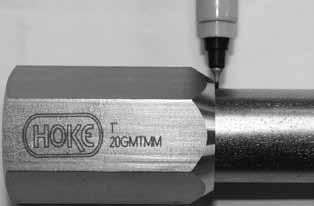 he YROOK Marking ool provides the installer with an economical means of ensuring both proper tubing insertion into the fitting and adequate nut tightening. Standard M Usage Instructions 1.