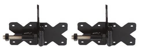 Hinges Wrap Around NW6082SCP-SSB Black - for 3/4"