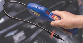 The heated sensor tip of the YELLOW JACKET ACCUPROBE Leak Detector positively identifies the leak source for all refrigerants even those that other detectors miss.