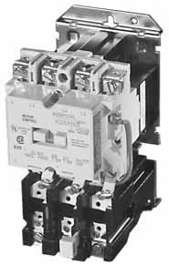contactors as described on Page V5-T-97. ontactor features are enhanced through the ability to provide positive motor protection in the form of several types of overload relays.