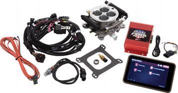 Edelbrock Carburetors E1806 E-Street Universal EFI System Upgrade any carbureted V8 to electronic fuel injection with this E-Street universal throttle body EFI system!