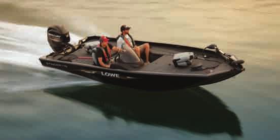 Features Optional 70# MotorGuide X5 trolling motor upgrade Specifications WOOD FREE CONSTRUCTION LIGHTWEIGHT DURABLE GUARANTEED Lowrance Elite-3X fishfinder Pedestal fishing seats (2) w/ optional