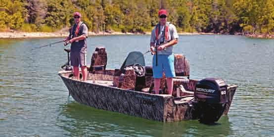 Features Console w/ tinted windscreen & soft-grip wheel Gear & rod storage boxes MotorGuide X3-45FW FB trolling motor Optional Gunnel-track accessories Grab handles Inset photos.