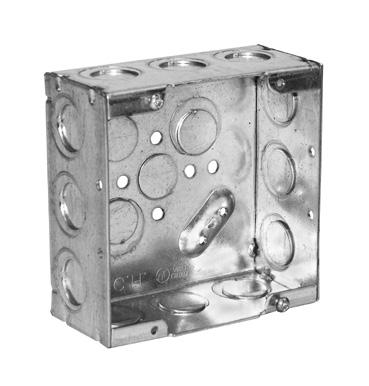 Steel Square Boxes 4 11 /16 SQUARE OUTLET BOXES 42.0 & 44.