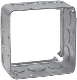 Steel Square Boxes & Covers 4 SQUARE OUTLET BOXES 30.