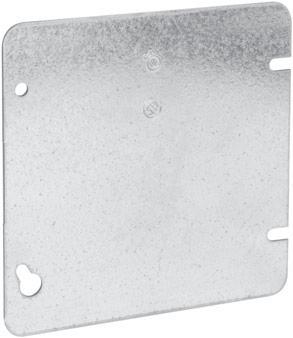 Steel Square Covers 4 11 /16 SQUARE COVERS CUBIC INCH CAPACITY (SEE BELOW) CSA LISTED TP568 TP572 TP574 - TP582, TP529, TP531 TP584, TP586, TP589, TP593, TP541, TP543 Flat and Raised Capacity Cu. In.