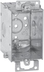 Steel Switch Boxes 2 1 /4 DEEP GANGABLE BEVELED CORNERS 10.