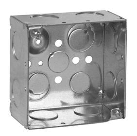 Steel Square Boxes 4 SQUARE OUTLET BOXES 30.