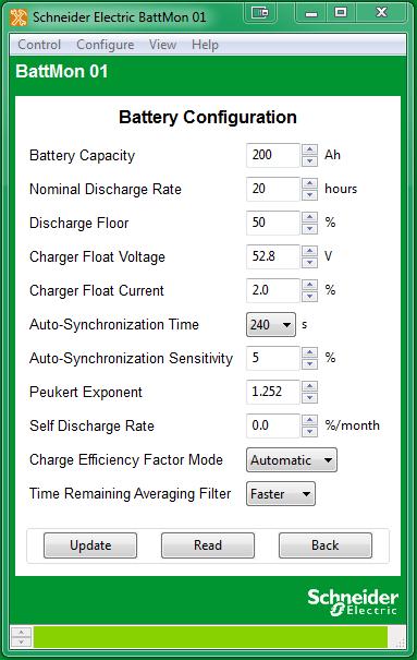 Device Configuration Battery Configuration Battery configuration allows you to configure basic and advanced settings of your Battery Monitor.