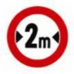 Q.NO QUESTION OPTION OPTION OPTION OPTION 4 IMAGE OPIMG OPIMG OPIMG OP4IMG ANS 6 This sign Speed limit km/hr No entry for vehicles having more than meters width.