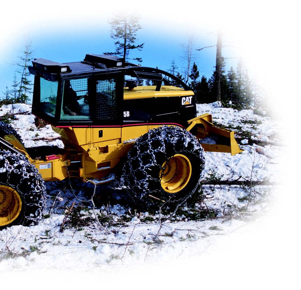 Durability - Structures The 525B mainframe, hitch and decking blade are designed and built to surpass the expectations of the logging industry. pg.
