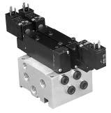 Bar anifold Assemblies Series Valves Subbase Aluminum Bar anifolds (5-Ported) Series -Way, /8" NP -Way, /" ube AAPSBN##NP AAPSBBN##NP ## stations 0 to Utilizes Subbase mount valves.