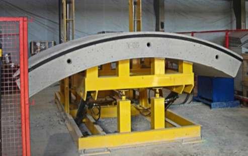 Concrete segment manufacture Six segments form one ring for tunnelling Each segment ~ 3.