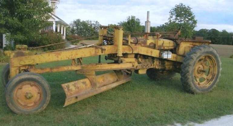 conversion for a #32 International grader attachment for McCormick-Deering 10-20 agricultural or 20 industrial wheel tractors.