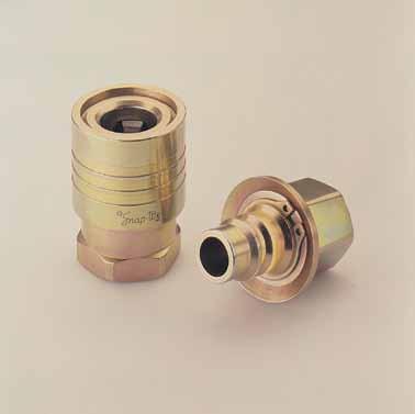 connection Stainless steel construction Working pressures to 43,500 psi (3000 bar) 1/4" (6mm) size Double shut-off or straight through 56 series Applications: Rugged, high pressure equipment used for