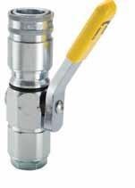 Connect Under Pressure 92 Series Lever Actuated Accepts ISO 5675 nipples 92 Series Couplers Coupler Port End Valve Type Orientation Wrench Flats 1/2 925-4-32* 1/2-14 NPTF Poppet Left hand yellow grip