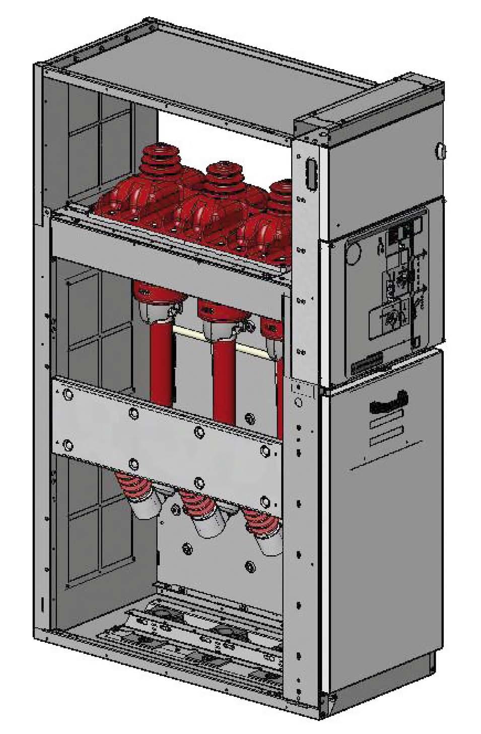 The first two types of accessible high voltage compartment are available to the user and are provided for normal operation and maintenance.