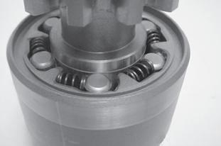 Inline gear reduced with 4 planets Gear reduction yields higher torque in a smaller package. Inline design reduces envelope requirements versus offset gear reduced.