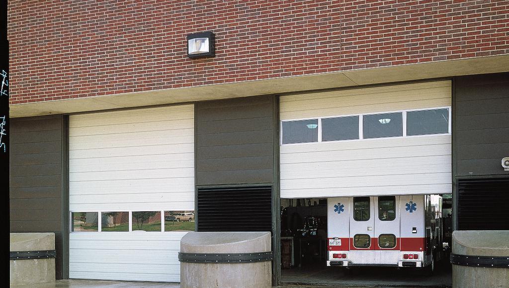 MODEL 432 MEDIUM-DUTY INSULATED SECTIONAL STEEL DOORS MODEL 432 For medium-duty applications such as repair centers, vehicle storage and warehouses.