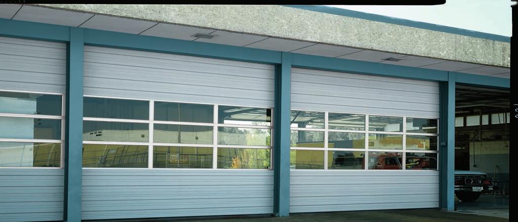 MEDIUM-DUTY SECTIONAL STEEL DOORS MODEL 430 MODEL 430 Solid construction ideal for small warehouses and service stations.