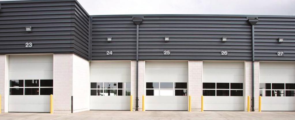 MODEL 418 EXTRA HEAVY-DUTY INSULATED SECTIONAL STEEL DOORS MODEL 418 Sturdy construction ideal for service, manufacturing and warehouse applications.