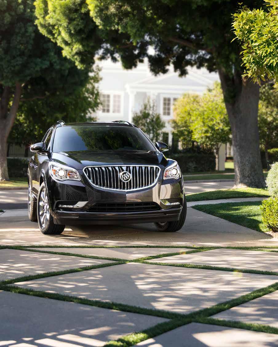 IMPORTANT WORDS ENCLAVE INFORMATION. Since some information may have been updated since the time of printing, please check with your Buick dealer for complete details.
