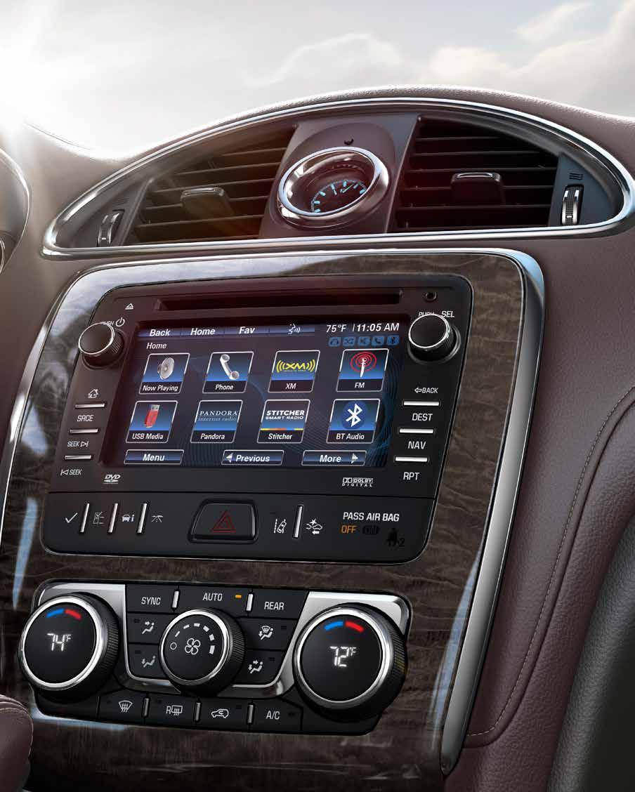 LISTEN ENCLAVE LITERALLY RESPONDS TO THE SOUND OF YOUR VOICE. Need your Enclave to do something for you? Just ask. Your voice can control the Buick IntelliLink 1 interactive audio system.