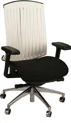Comfortable full size chair with mesh back foam seat.